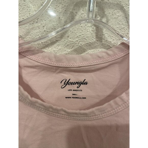 Youngla W401 Vintage Baby tee Womens Small Pink Cherry Graphic Casual Cute - Picture 3 of 4